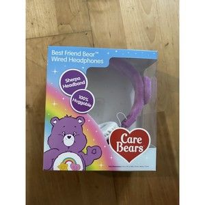 New Care Bears Kid-Safe Sherpa Headphones ( Best Friend Bear / Purple )